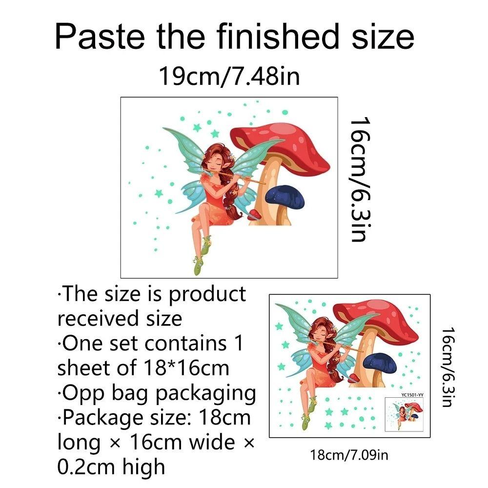 Wall DIY Cartoon Switch Stickers Luminous Wall Stickers Fluorescent Sticker Fairy Mushroom Stickers