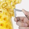 Strawberry Huller Corer Remover Pineapple Eye Remover Long Handle Ergonomic Labor-saving Stainless Steel Scraper Portable Kitchen Gadget