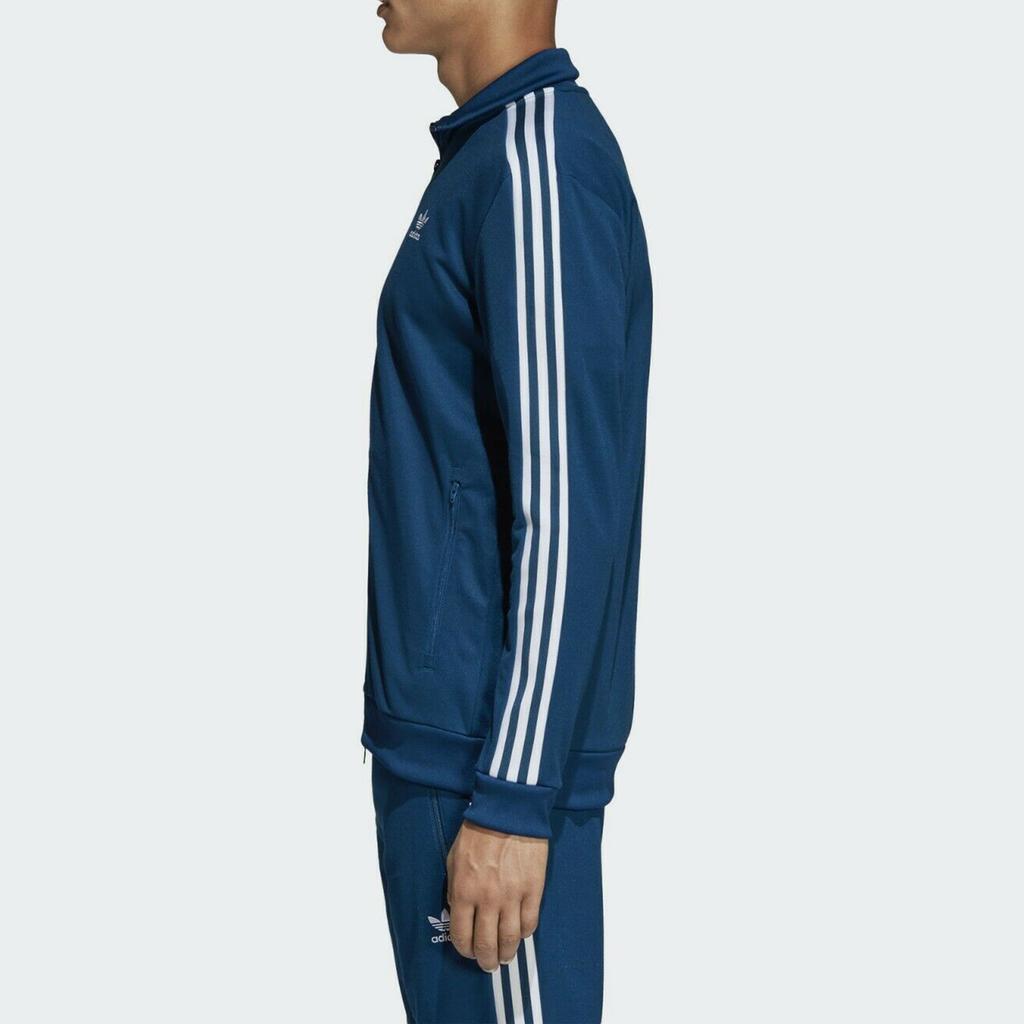Adidas Куртка Firebird Track Jacket Full Zip, спортивная куртка с воротником-стойкой, мужская куртка, синяя DV1522