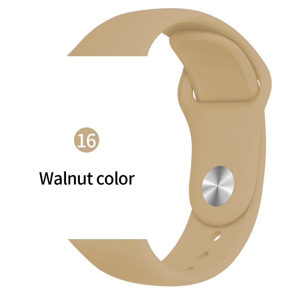 Мягкий спортивный силиконовый ремешок для часов Apple 4 3 2 1 38 мм 42 мм дышащий браслет для Iwatch Series 5 6 SE 40 мм 44 мм ремешок