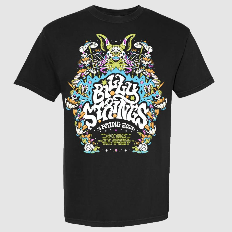 Billy String Spring 2026 Poster Tee with Dates All Sizes Gift For Fans