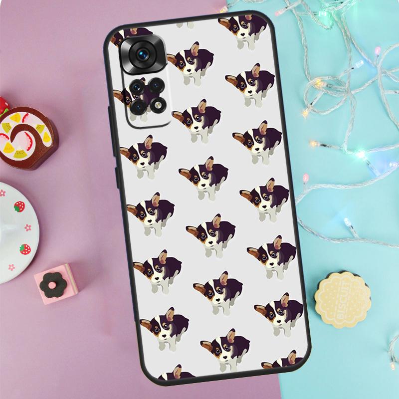 Милый Мультяшный Корги Чехол Для Xiaomi Redmi Note 14 13 9 10 11 12 Pro 9S 10S 11S 12S Redmi 13C 10C 12C 14C Обложка