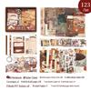 Ретро-дневник Yihe Подарочный набор: Высококачественные наклейки, блокноты и книга-журнал для самостоятельного оформления в литературном стиле.
