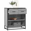 VidaXL Buffet Sonoma Grey 68x35x76 Cm Engineered Wood, Storage Cabinet, Entryway Furniture, Accent Furniture, Furniture of 848987