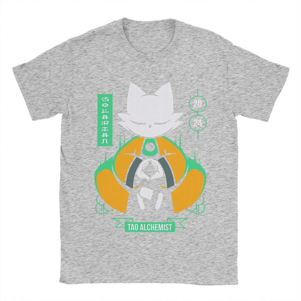 Nine Sols 9 Yi Fangshi Tao Indie Game T Shirts for Unisex Cotton Leisure T-Shirt Crew Neck Tees Short Sleeve Tops Gift
