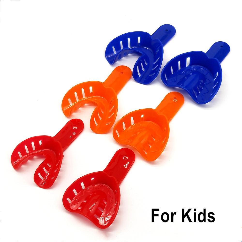 12 шт./компл., стоматологические слепочные лотки, пластиковые стоматологические центральные материалы, держатель для зубов, инструменты для ухода за полостью рта для взрослых и детей