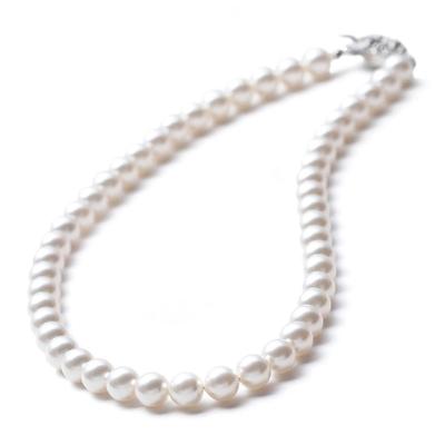 Жемчужное ожерелье Grand Premium Pearl ожерелье 45 см 8 мм Белый x Серебряный [VOTRE COUTURE] Женское
