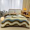 1Pc Geometric Duvet Cover 100% Cotton Thickened Check Bedding Hotel Quality Nordic Style Comforter Cover with Zipper Closure