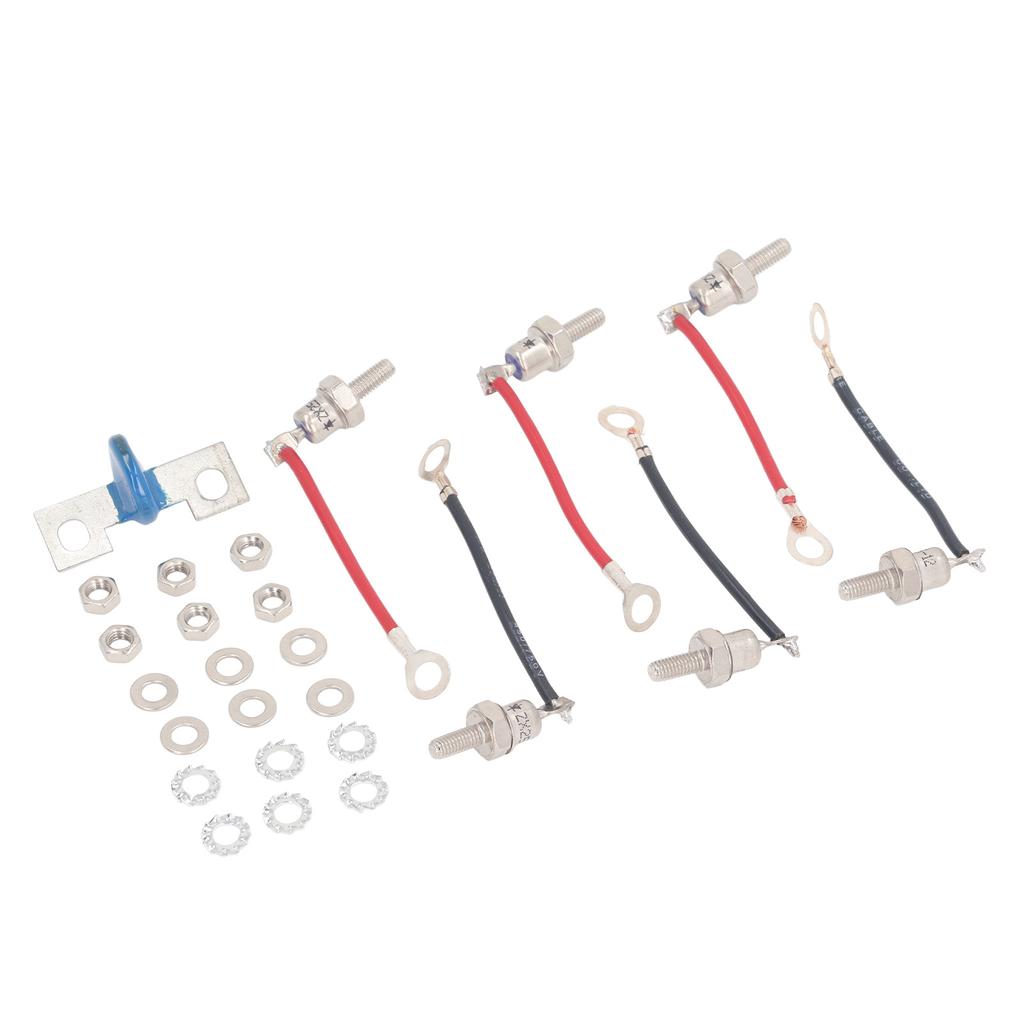 ZX25A Diode Resistor Kit with Washers Nuts Generator Diode Electronic Components for Stamford RSK1001 Rectifier Wheel