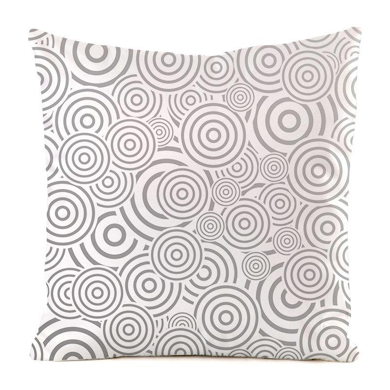 Nordic Minimalist Black And White Texture Digital Printing Short Plush Pillow Covers For Sofa Office Cushion Cover Home Goods