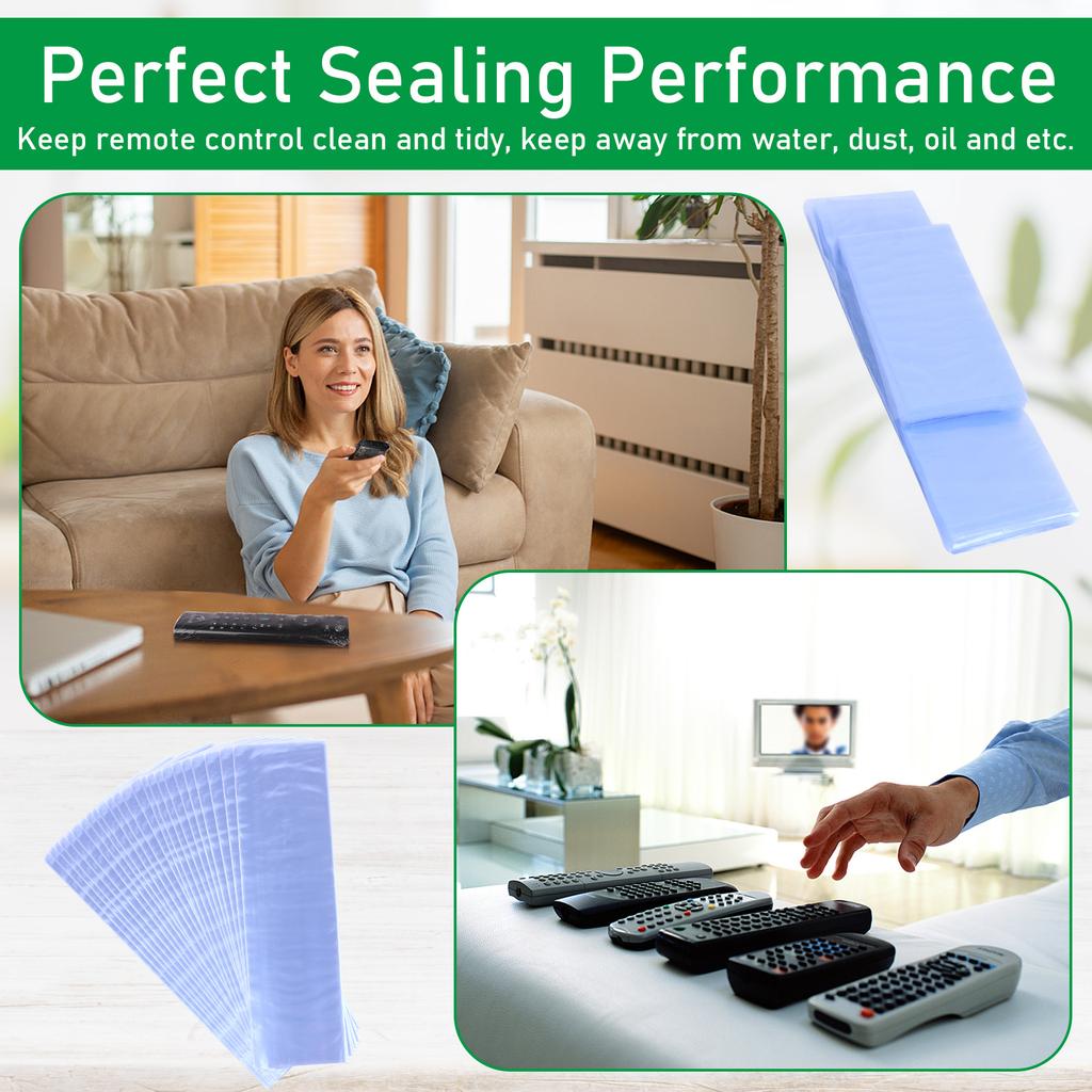 100 шт. термоусадочные пакеты для пульта дистанционного управления ПВХ термоусадочные пакеты прозрачные термостойкие пластичные высокоусадочные упаковки