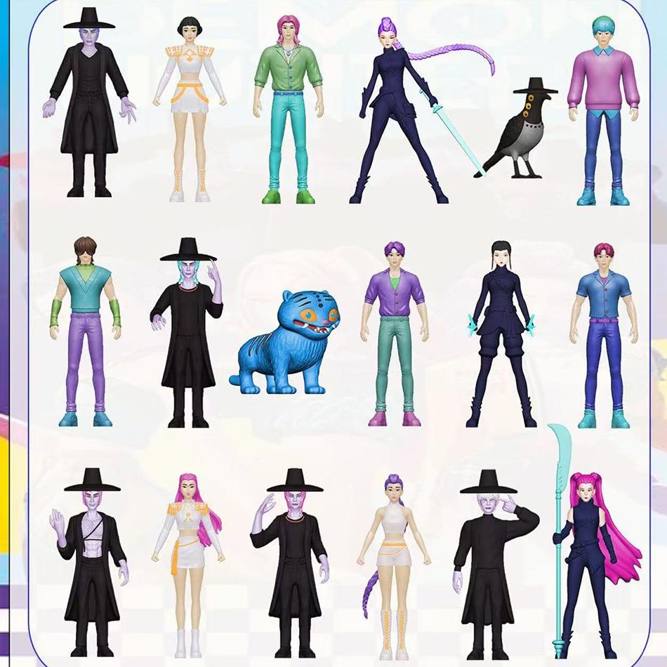 12 шт./Набор Kpop Истребители демонов Фигурка Игрушка Дерпис Тигр Руми Мира Зои Сасси Фигурка Кукла Для Поклонников Подарок