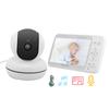 5in Baby Monitor 720P HD Color Video 2 Way Intercom Night Viewing Temp Detector 100?240VUS Plug