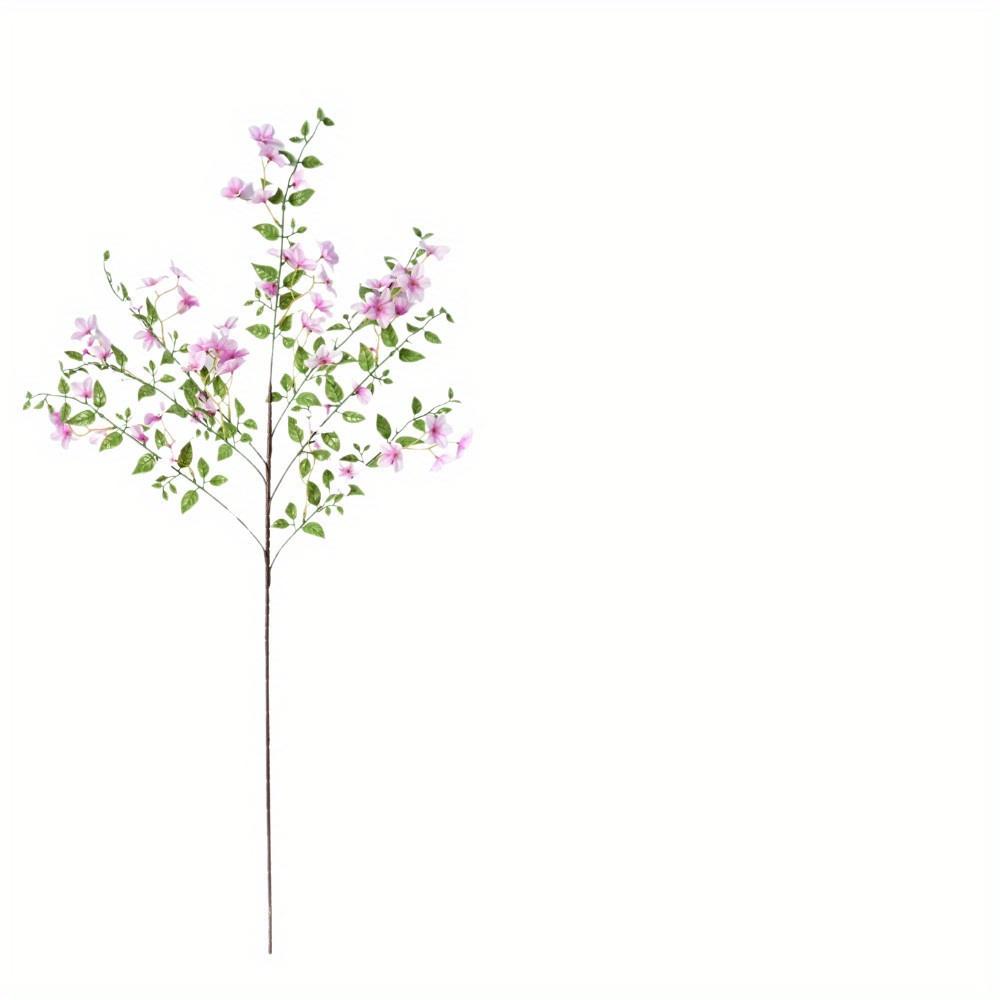 1Ps Outdoor Wedding Simulation Single 7-prong 37.4-inch Fake Flower Decoration for Outdoor Patio Garden Home Wedding Holiday Party Decoration