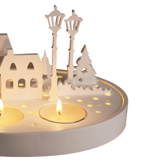 3Pcs Silicone Mold House Resin Casting Mold Easter Candle Making Mold DIY Home