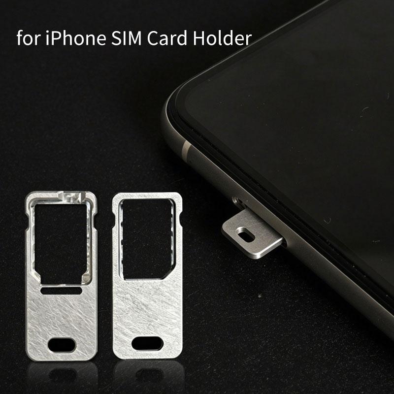 SIM Card Tray for iPhone 12, Dual-SIM/single-SIM Slot, Replacement SIM Card Reader Slot, Made of Aluminum Alloy