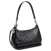 Coach Teri 25 Классический Логотип Подпись Лакированная Кожа и Гладкая Кожа Сумка Кроссбоди На Плечо Средний Размер Женские Сумки Серебристый Черный CDY98-SVBK