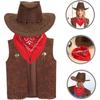 1 Set Denim Three Piece Suit Cowboy Outfit Boy Cowboy Costume Cowboy Costume