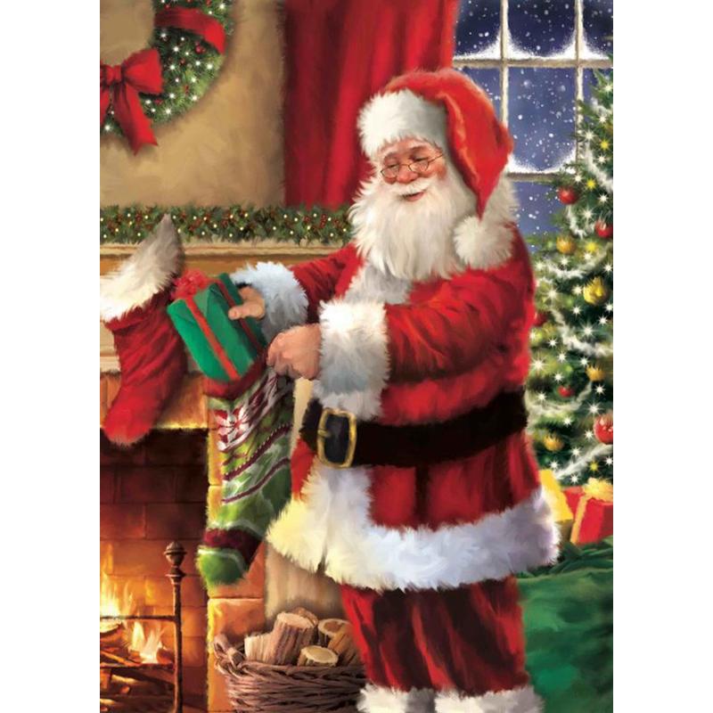 DIY 5D алмазная живопись полная дрель Рождественский подарок мозаика Санта-Клаус Алмазная вышивка мультфильм вышивка крестиком домашний декор настенное искусство