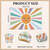 Cotton Linen Waterproof Placemats Set of 4, Baby & Kids Dining Mat Colorful You are My Sunshine Table Mats