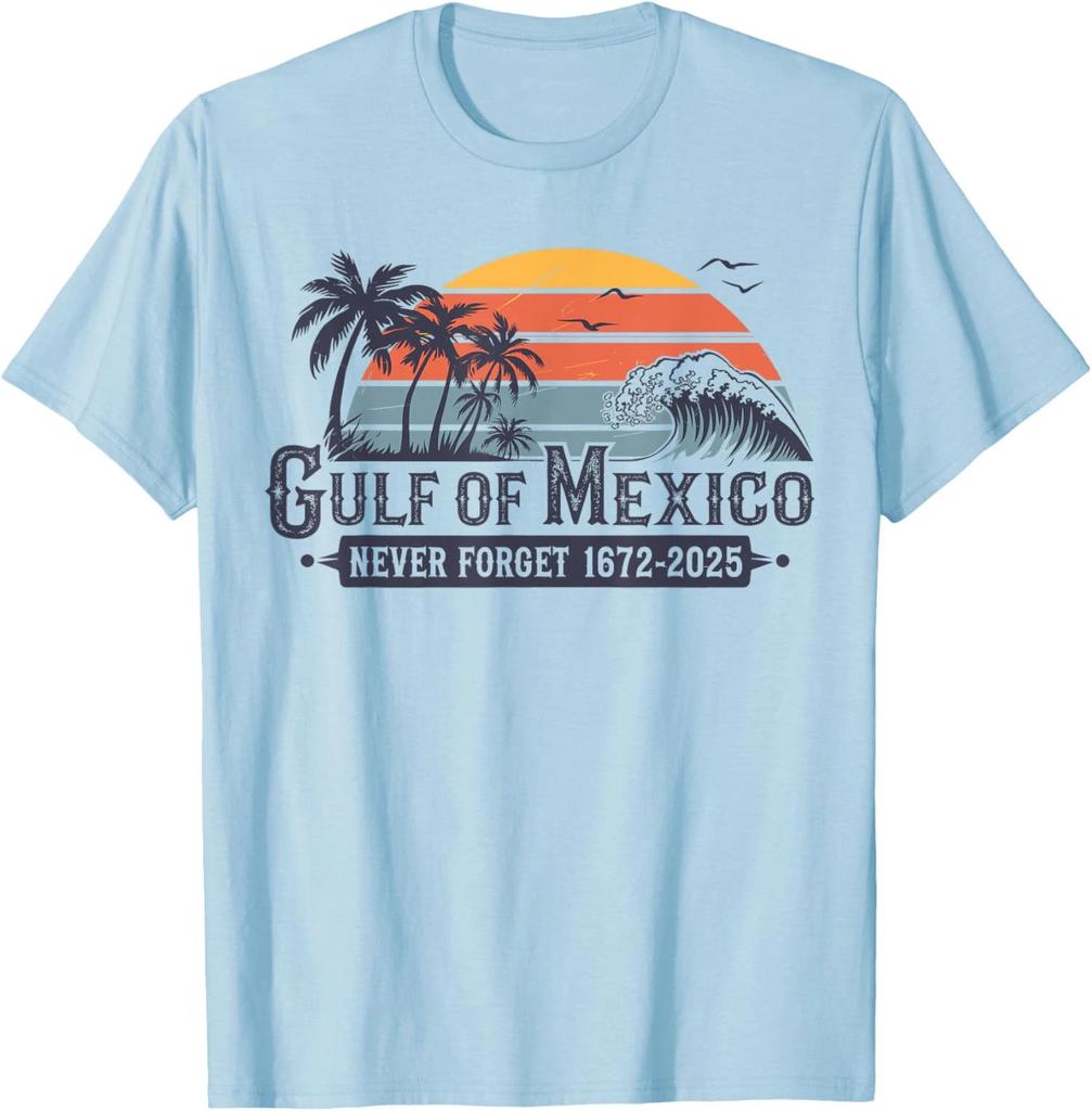 Gulf Of Mexico Since 1672 Retro Vintage Beach Cool Unisex T-Shirt