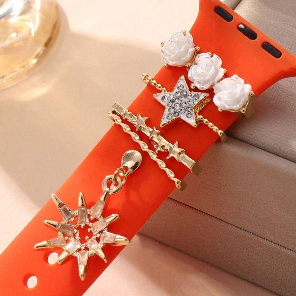 Metal Decorative Ring Brooch Wristbelt Charms Creative Watch Band Ornament Strap Accessories