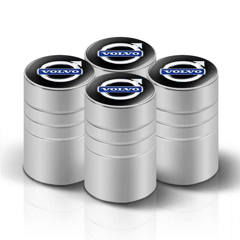 For Volvo Volvo Car Tire Wheel Valve Caps Cover Car Key Chain Ring Keychain For Volvo XC60 V50 V40 XC90 S60 S40 S80l V90 V60 EX9