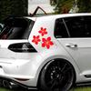 3Pcs Various Colors Pretty Flower Car Decals For Auto Rear Window Bumper Body Helmet Cover Scratches Water-Repellent Blossom Decals