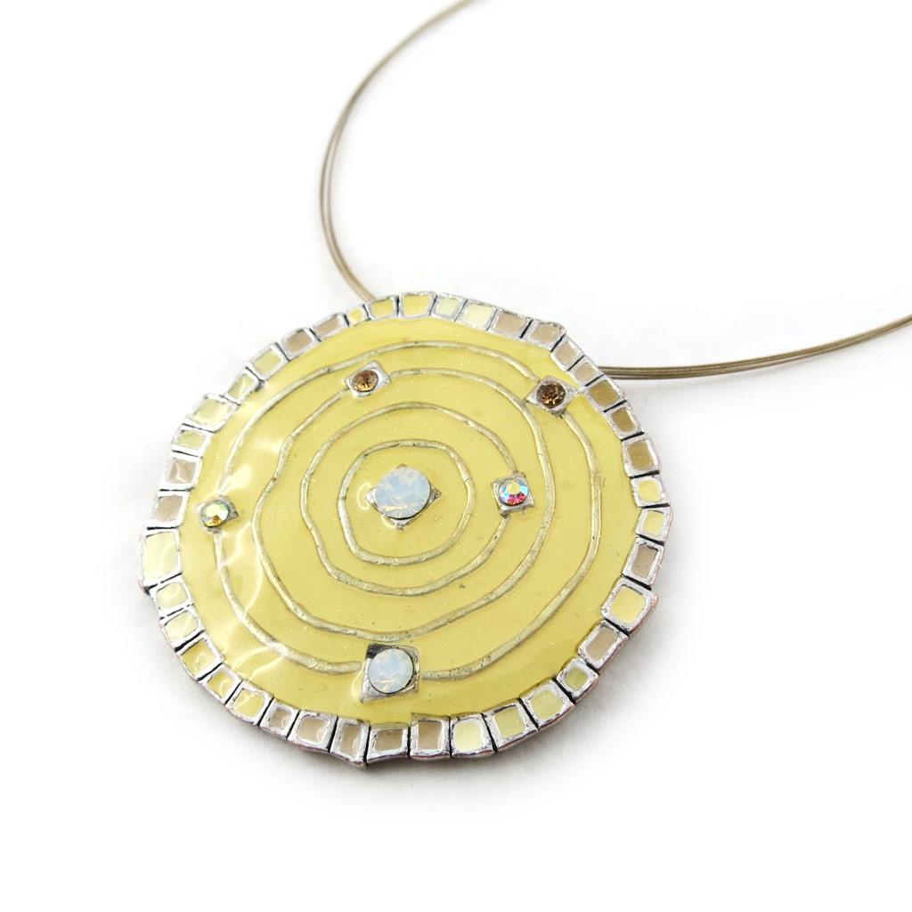 Les Trésors De Lily [E0388] - Дизайнерское колье «Гауди» бежевого цвета