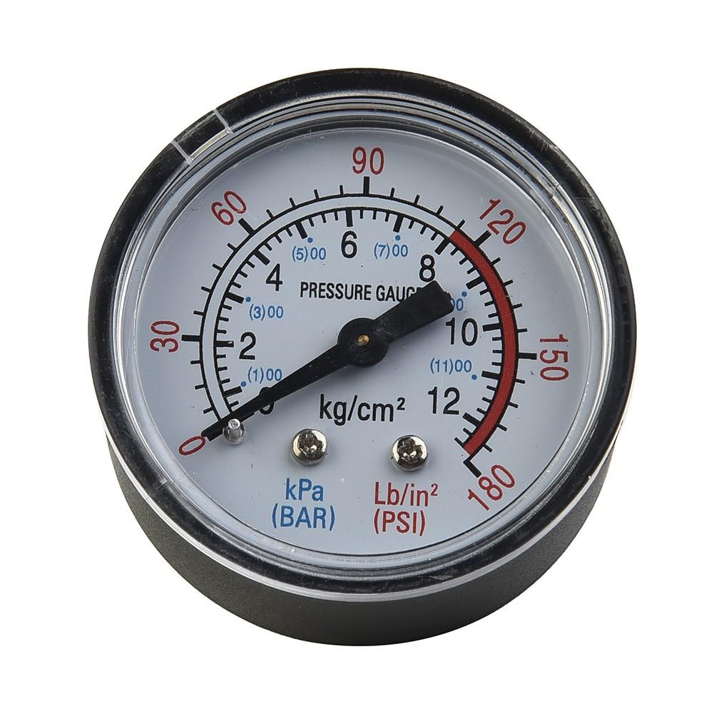 50 мм 1/4 дюйма резьба 0-180 PSI 0-12 бар манометр давления воздуха для воздушного компрессора