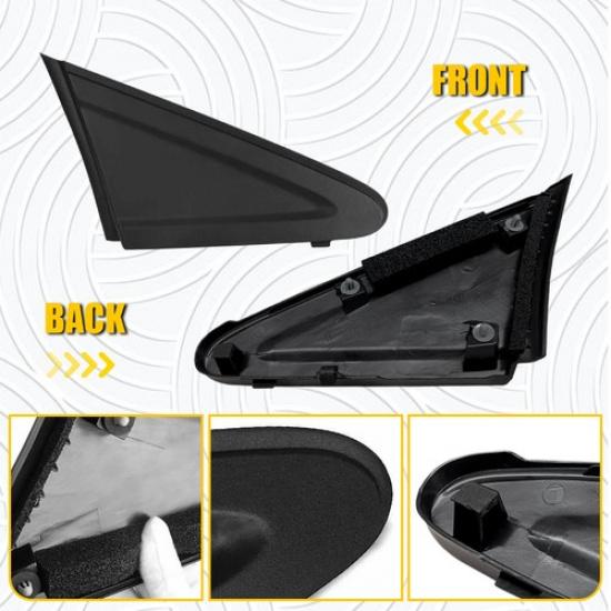 1X Right Side Mirror Corner Triangle Cover Pillar Trim Fit Honda Civic 2012-2015