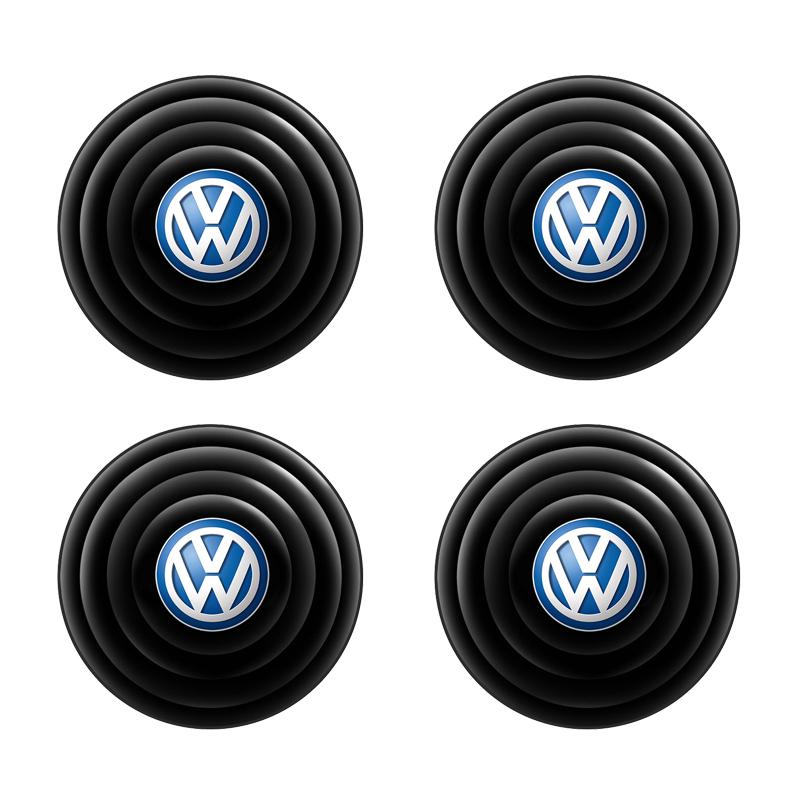 2026 Hot Valve Stems Caps 4Pcs Car Door Shock Trunk Protection Pad Auto Accessories For Volkswagen VW Golf Tiguan Jetta GTI Transporter P