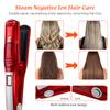 Professional Steam Splint Hair Straightener Liquid Crystal Display Fast Heating Adjustable Temperature Straightener