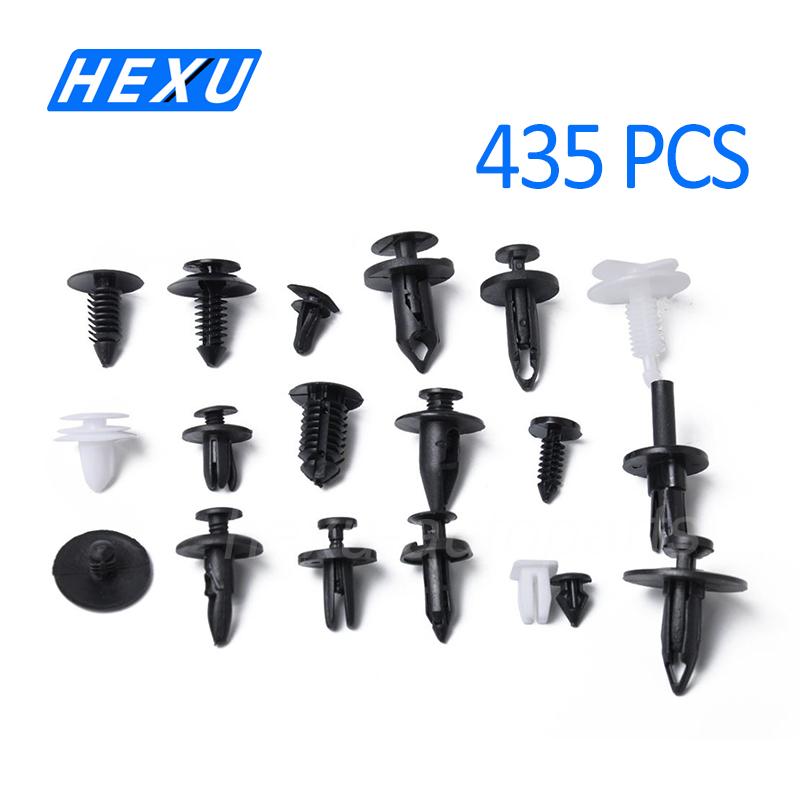 435Pcs Car Retainer Clips Assortment Panel Trim Plastic Fasteners Rivet Clips Set For Ford Jeep Toyota Honda