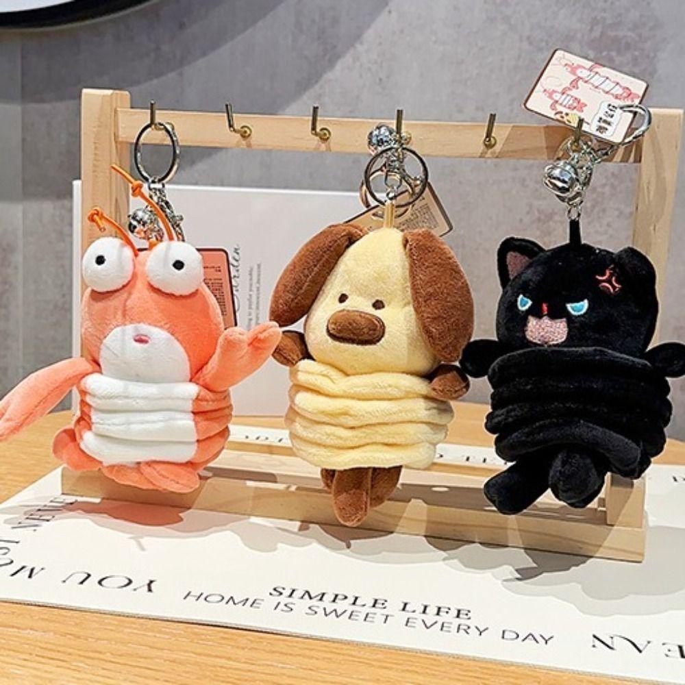 Мягкая мультяшная кукла брелок игрушка плюшевый подвесной орнамент милые животные плюшевый брелок студент