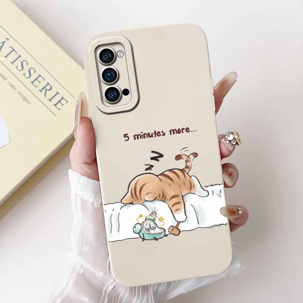 For Oppo Reno4 Pro 5G Case CPH2089 Luxury Art Painted Cover For Oppo Reno4 Reno 4 Pro 5G Phone Case Protector Soft Cover