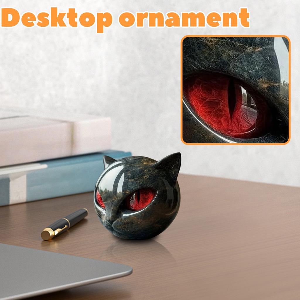 Роскошная каменная скульптура черных кошек, Элегантный домашний декор и готовое к подарку произведение искусства, Подарки для любителей кошек, женщин, мужчин