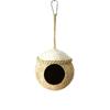 Parakeet Budgies Cage Hut Sleeping Bag Hanging Coconut Woven Straw Tent House Hammock Parrot Toy Bird Bed