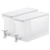 Refrigerator Drink Server 2.8L (2-Pack) Tower Cold Water Pitcher, Dishwasher Safe, White, 1582x2, 2.8L/2-Pack
