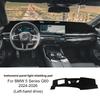 For BMW 5 Series G60 2024 2025 2026 Dashboard Cover Premium Flannel Mat Avoid Light Pad Anti-UV Case Carpet Sunshade Anti-slide