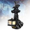 Resin Witch Lantern Statue LED Witch Statues Hell Messenger Halloween Decorations With Candle Light Faceless Ghost Sculpture