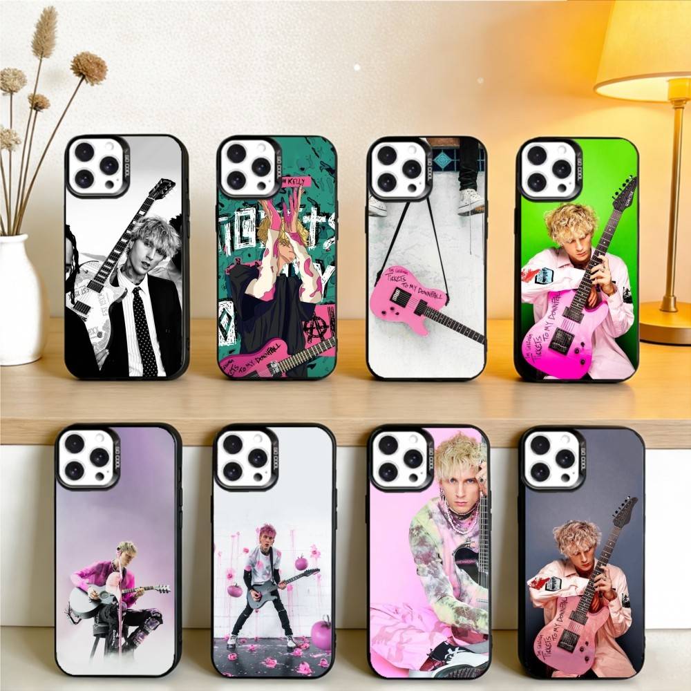 MGK M-Machine-GUN K-Kelly Phone Case For IPhone 16 17 15 14 12 13 Pro Max Black Color Shockproof Cover
