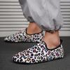2024 зимние хлопковые мужские леопардовые теплые легкие тапочки без застежек женские плюшевые домашние хлопковые мокасины унисекс зимняя теплая обувь