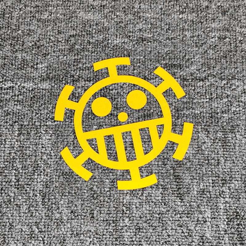 Car Stickers Trafalgar Law Pirates Laser Refletive Decoration For Fuel Tank Cap Bumper Trunk Window Motorcycle Tablet Phone C40