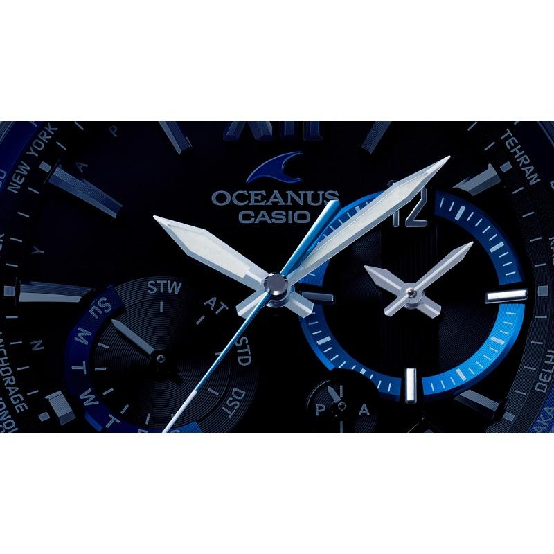 Casio Мужские аналоговые кварцевые часы OCW-S3400-1A с водозащитой 100 м