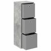 Sideboard with Drawers Concrete Grey 35 x 32 x 99.5 cm