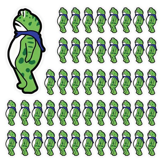 1/5/10/20/50/100Pcs Resist Frog Sticker Waterproof PVC Frog Meme Sticker Cell Phone Laptop Computer Helmet