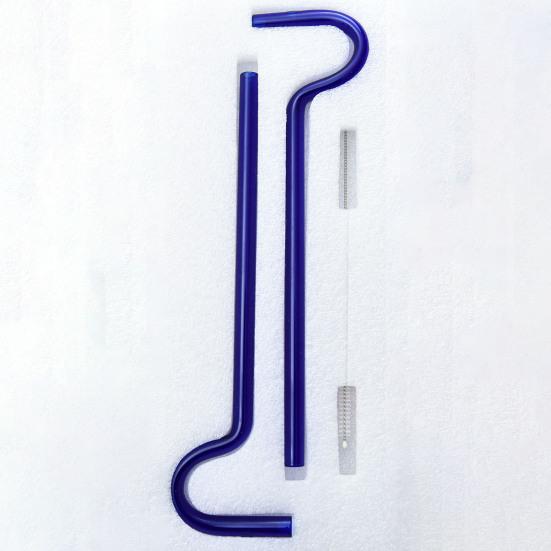 Витражные соломинки, 2 шт./компл., повторно используемые с кистью, новые прочные съемные вилки, соломинки для питья воды, тонкая работа, против морщин на губах