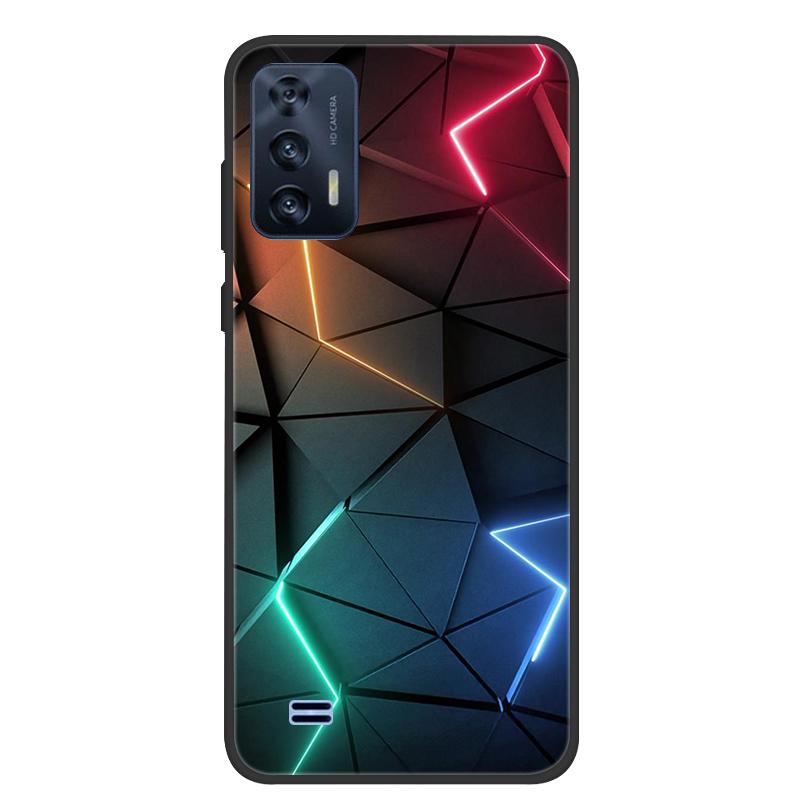 For OUKITEL C31 Case Butterfly Painted Soft Black Silicone Bumper Phone Cover for Oukitel C31 C 31 OukitelC31 Case Coque Fundas