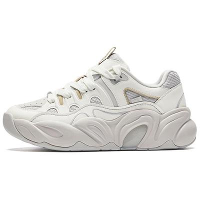 Duo Duo Shoes Толстая подошва Удобные износостойкие низкие туфли для папы Женские кроссовки Белый Серый 122438888-3